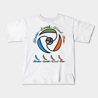 Water Earth Wind Fire Kids T-Shirt